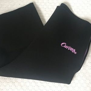 CURVES Women Trimming Athletic Sweat Shorts sz M